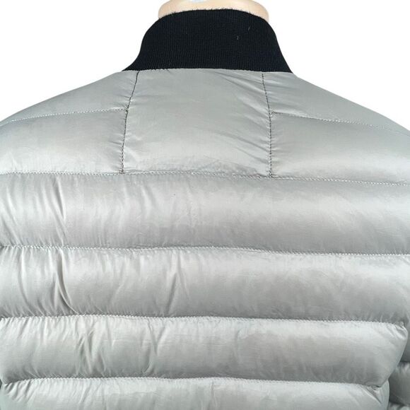 Soia & Kyo Lightweight Down Bomber Jacket Taupe Gray - Picture 7 of 14